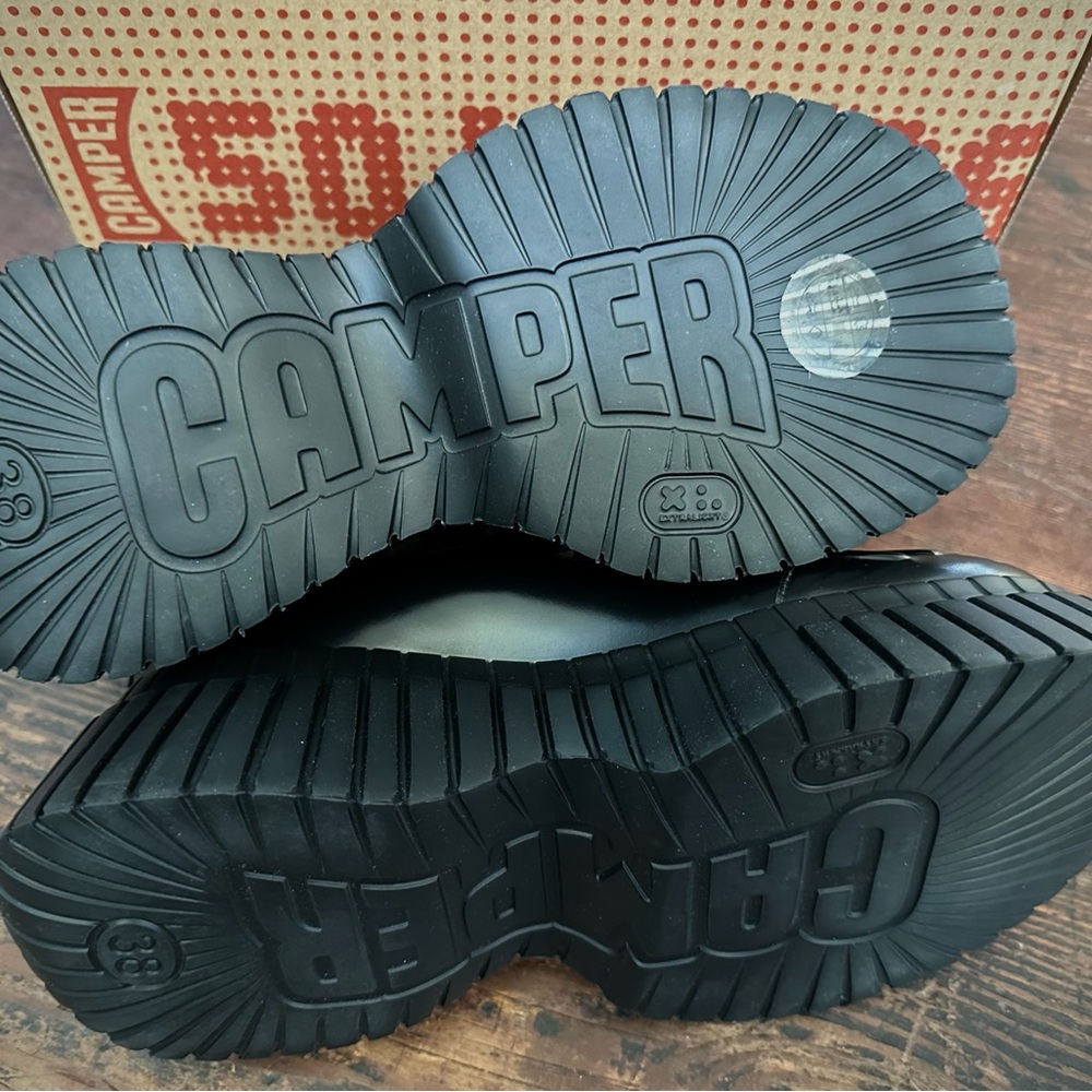 Camper Black Mary Jane Shoes with Buckle - Picture 8 of 10